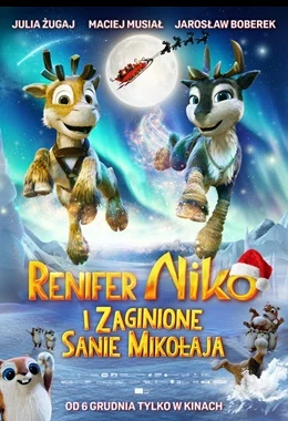 RENIFER NIKO I ZAGINIONE SANIE MIKOŁAJA